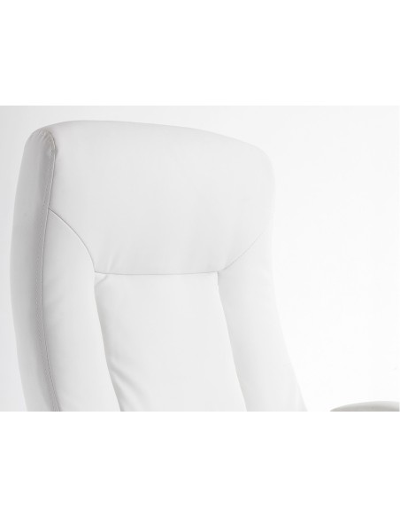 Silla q-connect direccion vero na simil piel base metalica alt max 1210 anc 650 prof 730 mm ruedas premium color blanco