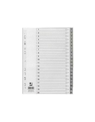 Separador numerico q-connect plastico 1-20...