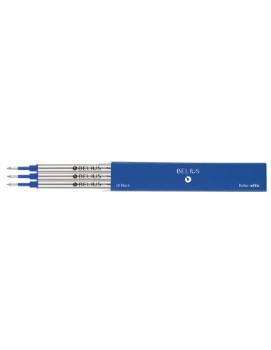 Recambio roller belius azul 0,7 mm caja 3 unidades