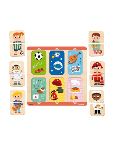 Puzle goula profesiones 12 piezas