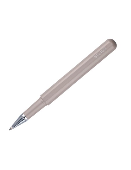 Roller y funda de similpiel belius space b color minimalista gris tinta azul caja de diseño