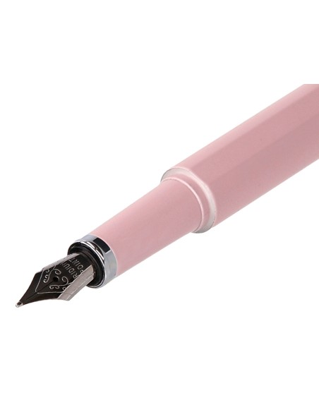 Pluma y funda de similpiel belius space b color minimalista rosa tinta azul caja de diseño