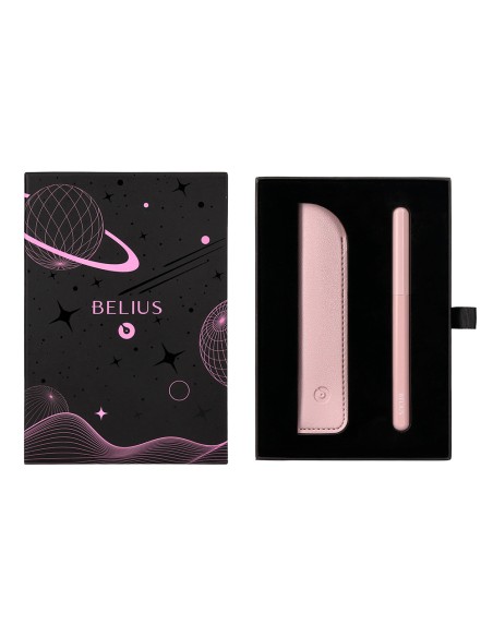 Roller y funda de similpiel belius space b color minimalista rosa tinta azul caja de diseño
