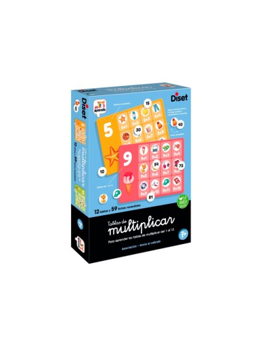 Juego diset de mesa tablas de multiplicar