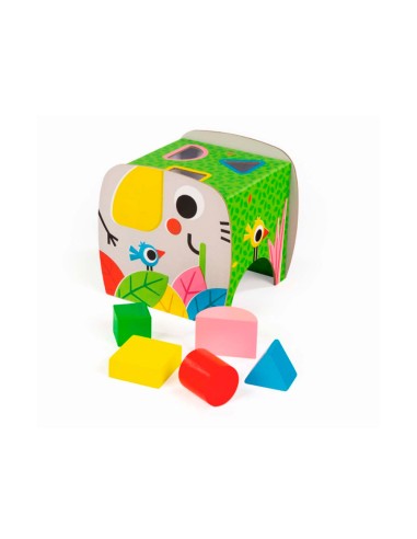 Juego diset de mesa elefante formas geometricas