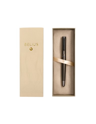 Boligrafo belius neptuno aluminio textura wavy...