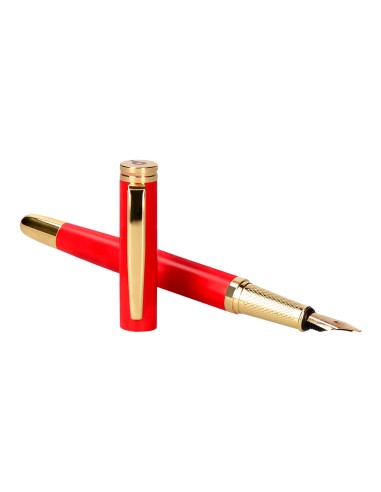 Pluma y estuche cuero belius passion dor...