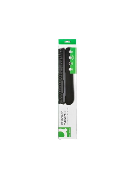 Reposamuñecas q-connect memory foam para teclado color negro 460x85x25 mm