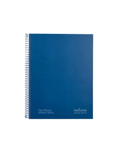 Cuaderno espiral navigator a4 tapa dura 80h...