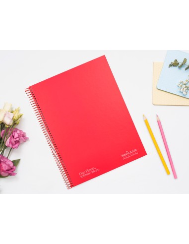 Cuaderno espiral navigator a4 tapa dura 80h...