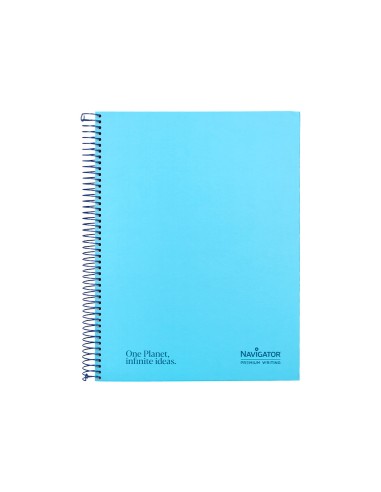 Cuaderno espiral navigator a4 tapa dura 80h...