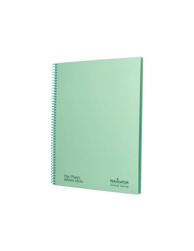 Cuaderno espiral navigator a4 tapa dura 80h...