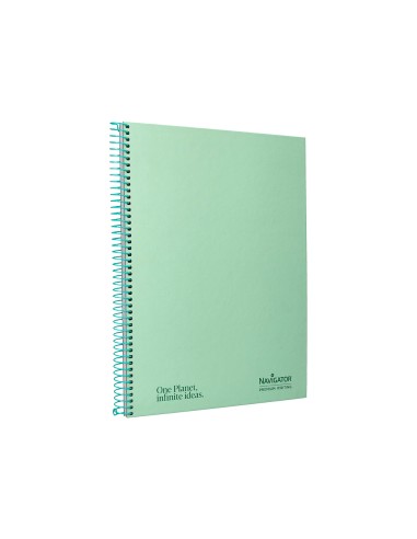 Cuaderno espiral navigator a4 tapa dura 80h...