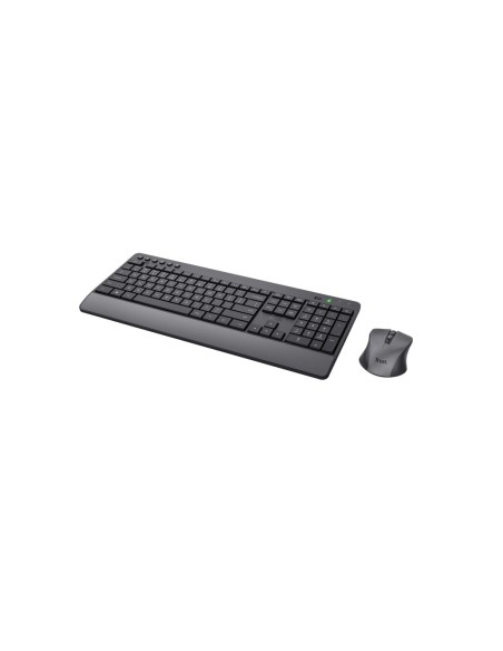 Set teclado + raton trust trezo inalambrico eco usb micro color negro