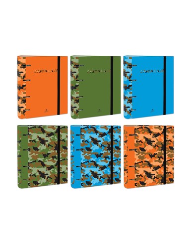 Carpeta de 4 anillas de 40 mm mixtas carton...