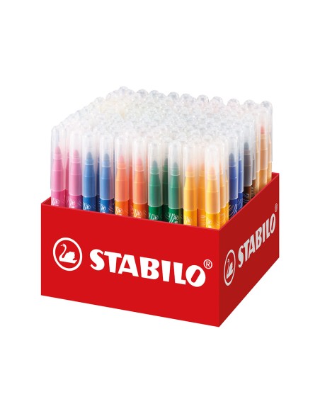 Rotulador stabilo power max school pack de 140 unidades surtidas 16 colores