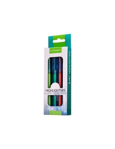 Rotulador q-connect fluorescente punta biselada...