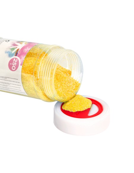 Purpurina liderpapel fantasia color metalico amarillo pastel bote de 250 gr