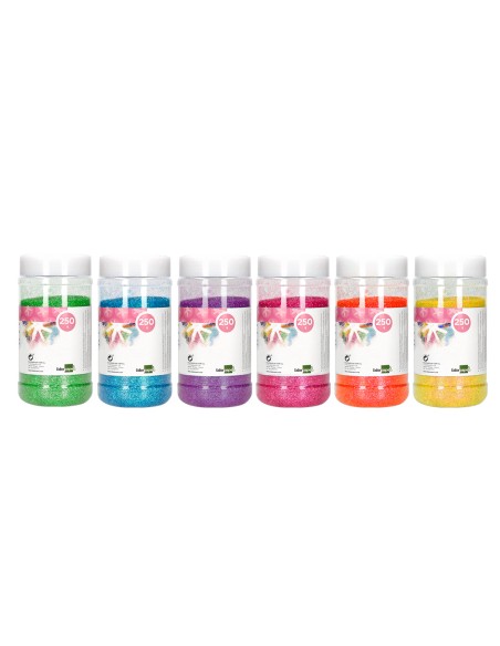 Purpurina liderpapel fantasia colores metalicos pasteles surtidos bote de 250 gr