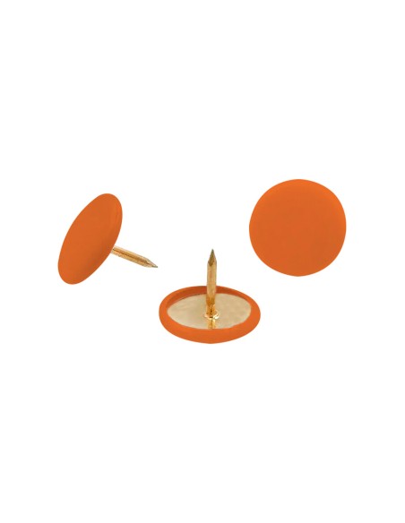 Chincheta lismania office color naranja caja de 100 unidades