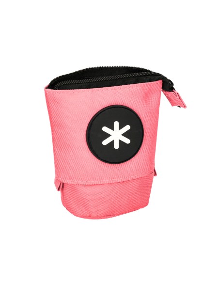 Estuche portatodo antartik cubilete color coral 190x60x80 mm