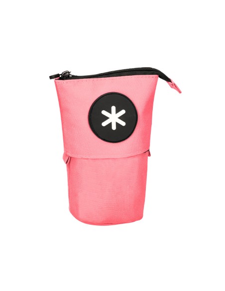 Estuche portatodo antartik cubilete color coral 190x60x80 mm