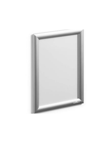 Marco expositor de aluminio durable din a4 335x250x24 mm color plata
