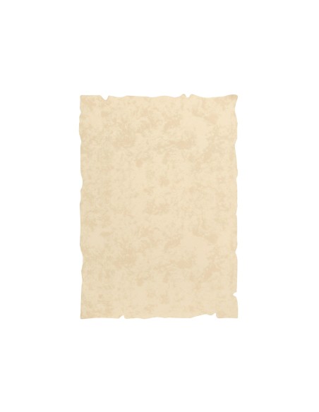 Papel pergamino liderpapel din a4 con bordes 180 gr color crema paquete de 50 hojas