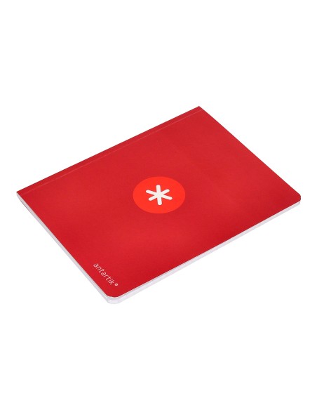 Libreta antartik a5+ plus cosida 48 hojas 90gr cuadro 5mm con margen 6 colores surtidos