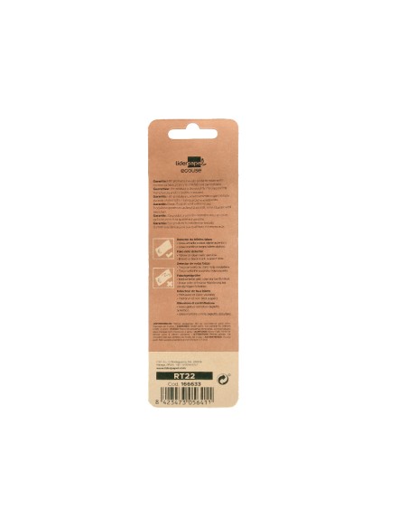 Rotulador liderpapel ecouse detector de billetes falsos cuerpo plastico 100% reciclado en blister