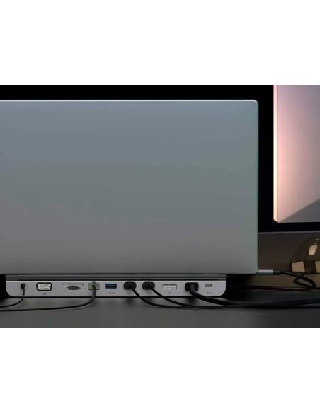 Hub belkin inc004btsgy multipuerto usb-c / hdmi / vga / usb-a / usb-c / ethernet / jack 3,5 mm color