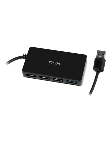 Hub nox 4 puertos usb 3.0 compatible con windows mac y linux
