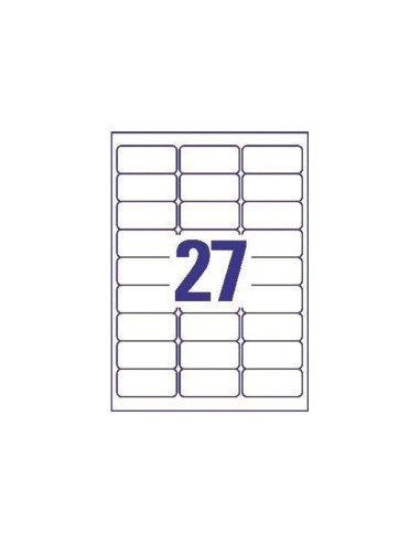 Etiqueta adhesiva avery blanca removible laser...