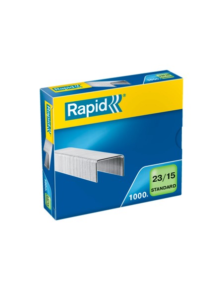 Grapas rapid 23/15 mm galvanizada caja de 1000 unidades