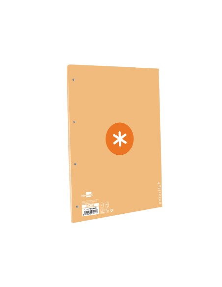Recambio antartik a4 80 hojas 90gr cuadro 5mm 4 taladros 1 banda con marco color peach