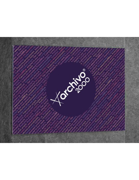 Expositor mural archivo 2000 con adhesivo poliestireno transparente din a3 horizontal 420x305 mm