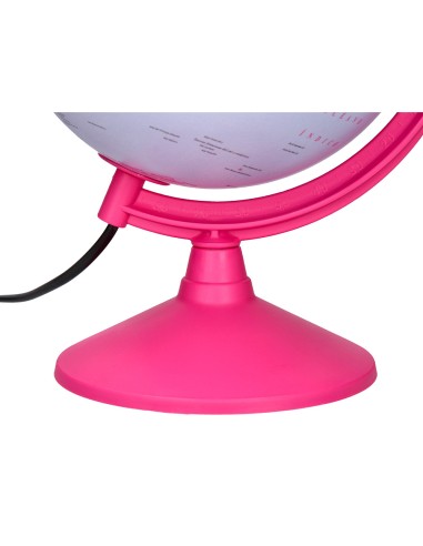 Globo terraqueo liderpapel con luz fisico y...