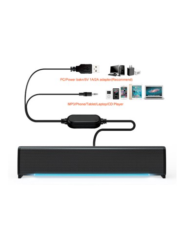 Barra de sonido q-connect para pc con...