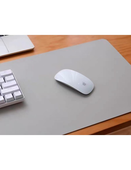 Alfombrilla para raton q-connect xxl similcuero gris base antideslizante 800x400x2 mm