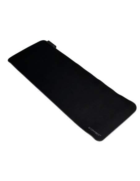 Alfombrilla para raton q-connect xxl iluminacion led conexion usb color negro 800x300x4 mm