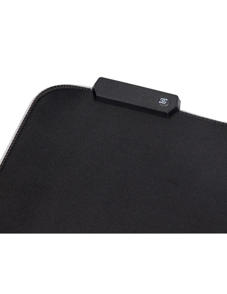 Alfombrilla para raton q-connect xxl iluminacion led conexion usb color negro 800x300x4 mm