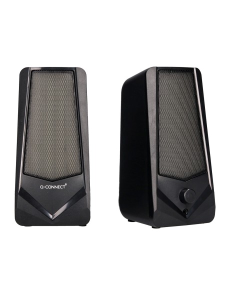 Altavoces q-connect bluetooth con iluminación rgb pot encia maxima 2x3w control de volumen color negro