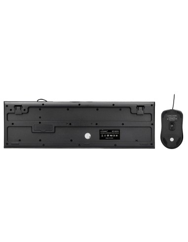 Set teclado y raton q-connect con cable color...
