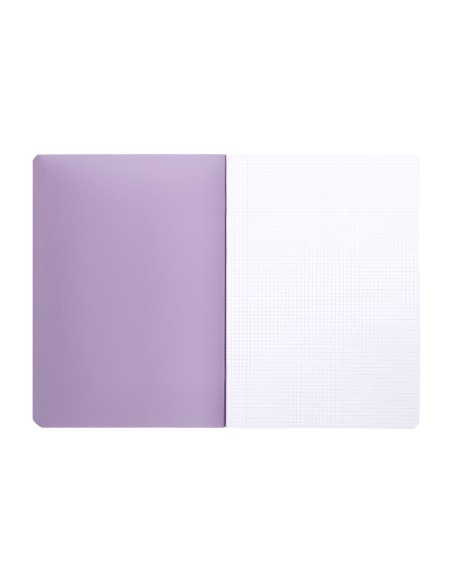 Libreta liderpapel 360 tapa de plastico a5 48 hojas 90gr cuadro 5 mm con doble margen colores pastel