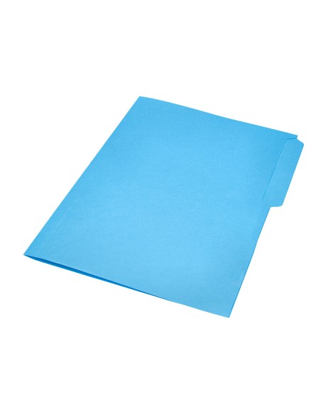 Subcarpeta cartulina liderpapel folio pestaña izquierda 240g/m2 azul