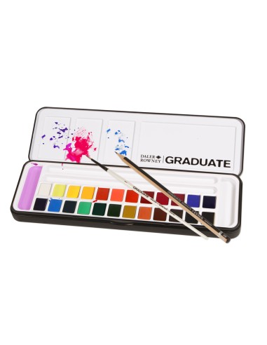 Acuarela daler rowney graduate caja metal de 24...