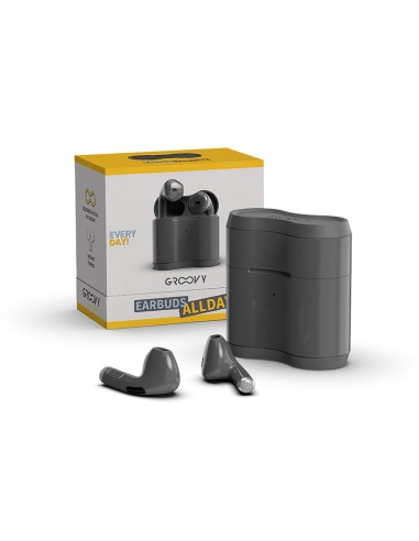 Auriculares groovy tws wireless color gris oscuro