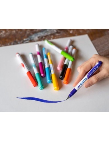 Rotulador giotto turbo soft brush punta de...