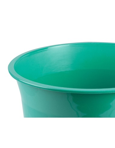 Papelera plastico liderpapel menta opaco 13...