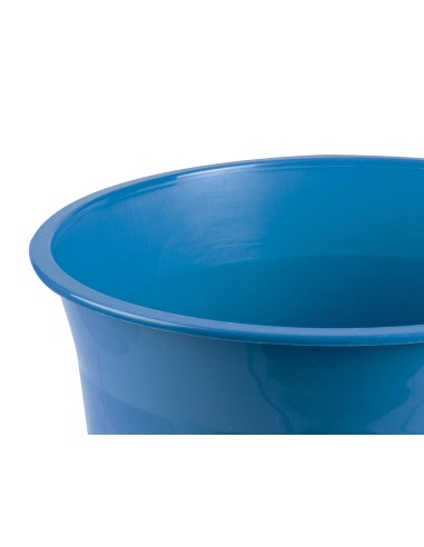 Papelera plastico liderpapel celeste opaco 13...